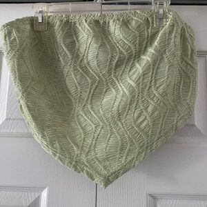Handkerchief Style Strapless Top